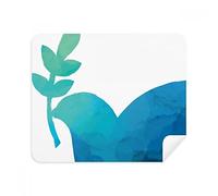 DIYthinker Blue Olive Branch Anti-Guerra Cleaner Schermo del Modello del Telefono Occhiali Panno di Pulizia 2 Pezzi Tessuto della Pelle Scamosciata