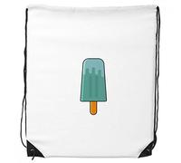 DIYthinker Borse Shopping Sport Regalo Blu Verde Popsicle Sweet Ice Cream dello Zaino Drawstring