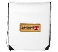 DIYthinker Borse Shopping Sport Regalo Bretagna dello Zaino Drawstring Union Jack London UK Stamp