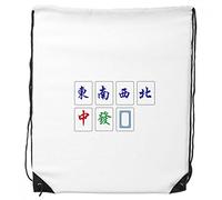 DIYthinker Borse Shopping Sport Regalo Cultura Mahjong Gioco Cinese dello Zaino Drawstring