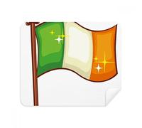 DIYthinker Brillare Irlanda National Bandiera della Giornata St.Patrick Screen Phone Cleaner Occhiali Panno di Pulizia 2 Pezzi in Tessuto Scamosciato