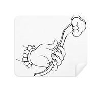 DIYthinker Buddismo e Ruyi Linea Disegno dello Schermo del Modello del Telefono Cleaner Occhiali Panno di Pulizia 2 Pezzi Tessuto della Pelle Scamosciata