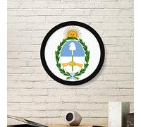 DIYthinker Buenos Aires Argentina Nazionale Emblem pittura di arte della foto della cornice in legno rotonda regalo a casa della parete della decorazione