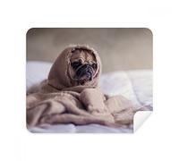 DIYthinker Bulldog Animale da Compagnia Sola Immagine visualizzata sullo Schermo del Telefono Cleaner Occhiali Panno di Pulizia 2 Pezzi in Tessuto Scamosciato