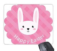 DIYthinker Buona Pasqua Religione Cristianesimo Festival Simpatico conigliet Cultura Illustrazione Trama rettangolo Non di Slittamento del Rilievo di Gomma Mousepad Mouse Game