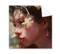 DIYthinker Carattere della Pittura a Olio della Ragazza Ghirlanda di Fiori d'autore del Modello Occhiali Panno Panno di Pulizia dello Schermo del Telefono 5pcs Cleaner