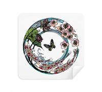 DIYthinker Carp Sakura Lotus Modello Geometria Occhiali Panno di Pulizia dello Schermo del Telefono Cleaner Tessuto della Pelle Scamosciata 2 Pezzi