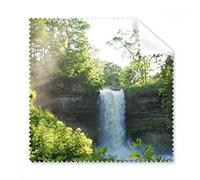 DIYthinker Cascata Scienza Natura forestale Paesaggio Occhiali Panno di Pulizia del Panno dello Schermo del Telefono Cleaner 5Pcs