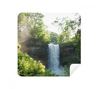 DIYthinker Cascata Scienza Natura forestale Paesaggio Occhiali Panno di Pulizia dello Schermo del Telefono Cleaner Tessuto della Pelle Scamosciata 2 Pezzi