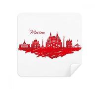 DIYthinker Cattedrale Rossa di Mosca Russia Città Occhiali Panno di Pulizia dello Schermo del Telefono Cleaner Tessuto della Pelle Scamosciata 2 Pezzi