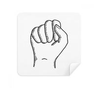 DIYthinker Chiuso gesto linea disegno del modello Occhiali panno di pulizia dello schermo del telefono Cleaner tessuto della pelle scamosciata 2 pezzi