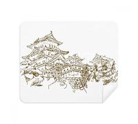 DIYthinker Cina Landmark Sketch Screen del Telefono Cleaner Occhiali Panno di Pulizia 2 Pezzi in Tessuto Scamosciato