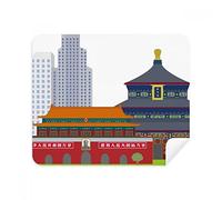 DIYthinker Cina Tian'Anmen Temple d'Interesse dello Schermo del Modello del Telefono Cleaner Occhiali Panno di Pulizia 2 Pezzi in Tessuto Scamosciato
