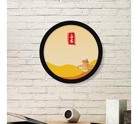 DIYthinker Circolare Bianco Rugiada Twenty Four Termine Solare Pittura di Arte della Foto della Cornice in Legno Rotonda Regalo a casa della Parete della Decorazione