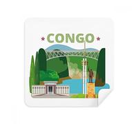 DIYthinker Città Statua Costruzione Congo Occhiali Panno di Pulizia dello Schermo del Telefono Cleaner Tessuto della Pelle Scamosciata 2 Pezzi