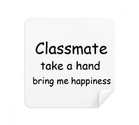 DIYthinker Classmate menar Le Mani Bring Me Felicità Occhiali Panno di Pulizia dello Schermo del Telefono Cleaner Tessuto della Pelle Scamosciata 2 Pezzi