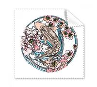 DIYthinker Colore Rosa della Carpa Lotus Modello Geometria Occhiali Panno di Pulizia del Panno dello Schermo del Telefono 5pcs Cleaner
