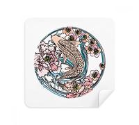 DIYthinker Colore Rosa della Carpa Lotus Modello Geometria Occhiali Panno di Pulizia dello Schermo del Telefono Cleaner Tessuto della Pelle Scamosciata 2 Pezzi