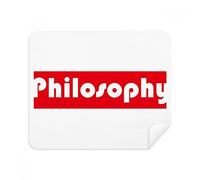 DIYthinker Corso E Il Maggiore Filosofia Red Phone Pulizia dello Schermo Occhiali Panno di Pulizia 2 Pezzi in Tessuto Scamosciato