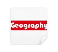 DIYthinker Corso e Il Maggiore Geografia Rosso Occhiali Panno di Pulizia dello Schermo del Telefono Cleaner 2pcs Tessuto della Pelle Scamosciata