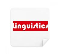 DIYthinker Corso E Il Maggiore Linguistica Red Occhiali Panno di Pulizia dello Schermo del Telefono Cleaner Tessuto della Pelle Scamosciata 2 Pezzi