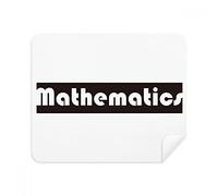 DIYthinker Corso E Il Maggiore Matematica Nero dello Schermo del Telefono Cleaner Occhiali Panno di Pulizia 2 Pezzi in Tessuto Scamosciato