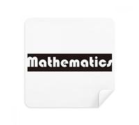 DIYthinker Corso E Il Maggiore Matematica Nero Occhiali Panno di Pulizia dello Schermo del Telefono Cleaner Tessuto della Pelle Scamosciata 2 Pezzi