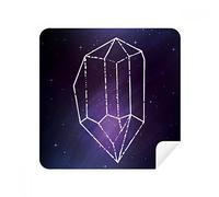 DIYthinker Cristallo Universo Sky Fantasy Stella Blu Occhiali Panno di Pulizia dello Schermo del Telefono Cleaner Tessuto della Pelle Scamosciata 2 Pezzi