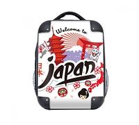 DIYthinker Custodia rigida Giappone Rosso Nero Mappa Ragazze gatto fortunato tracolla zaino regalo dei bambini 15"