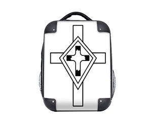 DIYthinker Custodia Rigida Religione Cristianesimo Croce Cultura Spalla di Disegno Zaino di Trasporto Regalo dei Bambini 15"