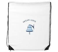 DIYthinker Dello Zaino Drawstring Shopping Bags Sport Regalo Campana Oceano Mare di Amore della Vela Modello