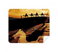 DIYthinker Deserto Lungo la Strada per The Silk Road Map Camel Screen Phone Cleaner Occhiali Panno di Pulizia 2 Pezzi Tessuto della Pelle Scamosciata