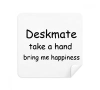 DIYthinker Deskmate menar Le Mani Bring Me Felicità Occhiali Panno di Pulizia dello Schermo del Telefono Cleaner Tessuto della Pelle Scamosciata 2 Pezzi