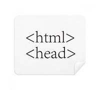 DIYthinker Dichiarazione Programmatore Programma HTML Screen Phone Cleaner Occhiali Panno di Pulizia 2 Pezzi in Tessuto Scamosciato