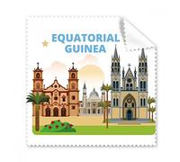 DIYthinker Dipinto a Mano Città Castello Guinea Equatoriale Cultura Elementi Occhiali Panno di Pulizia del Panno dello Schermo del Telefono Cleaner 5Pcs
