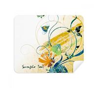 DIYthinker Elegante Fiore di Farfalla Rurale Screen Phone Cleaner Occhiali Panno di Pulizia 2 Pezzi in Tessuto Scamosciato