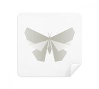 DIYthinker Estratto Farfalla Bianca Origami Modello di Occhiali Panno di Pulizia dello Schermo del Telefono Cleaner Tessuto della Pelle Scamosciata 2 Pezzi