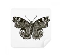 DIYthinker Farfalla con Dark Wing Neri Occhiali Panno di Pulizia dello Schermo del Telefono Cleaner 2pcs Tessuto della Pelle Scamosciata