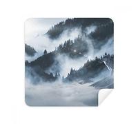 DIYthinker Forestale Natura Nebbia Paesaggio Scienza Occhiali Panno di Pulizia dello Schermo del Telefono Cleaner Tessuto della Pelle Scamosciata 2 Pezzi
