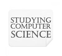 DIYthinker Frase Breve Studiare Computer Science Screen del Telefono Cleaner Occhiali Panno di Pulizia 2 Pezzi in Tessuto Scamosciato