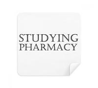 DIYthinker Frase Breve Studiare Farmacia Occhiali Panno di Pulizia dello Schermo del Telefono Cleaner Tessuto della Pelle Scamosciata 2 Pezzi