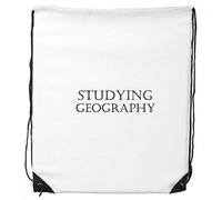 DIYthinker Frase Breve studiare la Geografia dello Zaino Drawstring i Sacchetti di acquisto del Regalo Sport