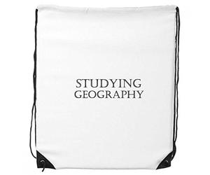 DIYthinker Frase Breve studiare la Geografia dello Zaino Drawstring i Sacchetti di acquisto del Regalo Sport