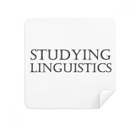 DIYthinker Frase Breve Studiare Linguistica Occhiali Panno di Pulizia dello Schermo del Telefono Cleaner Tessuto della Pelle Scamosciata 2 Pezzi