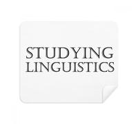 DIYthinker Frase Breve Studiare Linguistica Screen Phone Cleaner Occhiali Panno di Pulizia 2 Pezzi in Tessuto Scamosciato