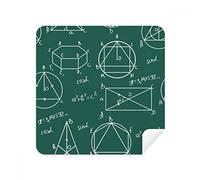 DIYthinker Geometrico Formula Matematica Calcolo Occhiali Panno di Pulizia dello Schermo del Telefono Cleaner Tessuto della Pelle Scamosciata 2 Pezzi