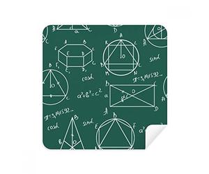 DIYthinker Geometrico Formula Matematica Calcolo Occhiali Panno di Pulizia dello Schermo del Telefono Cleaner Tessuto della Pelle Scamosciata 2 Pezzi