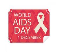 DIYthinker Giornata Mondiale Contro l'AIDS Nastro Rosso HIV Screen Phone Cleaner Occhiali Panno di Pulizia 2 Pezzi in Tessuto Scamosciato