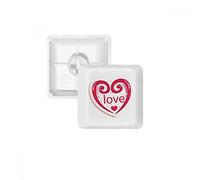 DIYthinker Giorno Carino Rosa Amore del Cuore di PBT Copritasti con Apertura di San Valentino per Tastiera Meccanica Bianco OEM Nessun Simbolo di Stampa