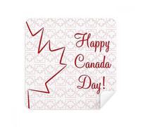 DIYthinker Giorno Felice del Canada Maple Leaf Disegno Occhiali Panno di Pulizia dello Schermo del Telefono Cleaner Tessuto della Pelle Scamosciata 2 Pezzi